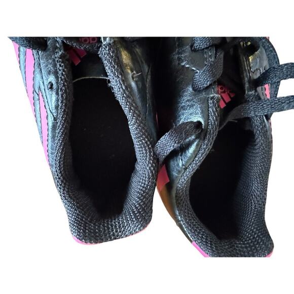 Adidas Size 12K US Black/Pink Soccer Cleats - Picture 7 of 9